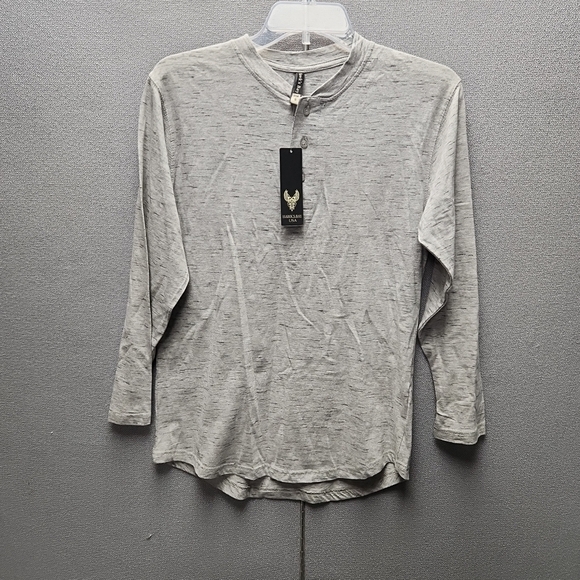 Hawk's Bay Other - Hawk's Bay Gray Long Sleeve Henley Shirt
